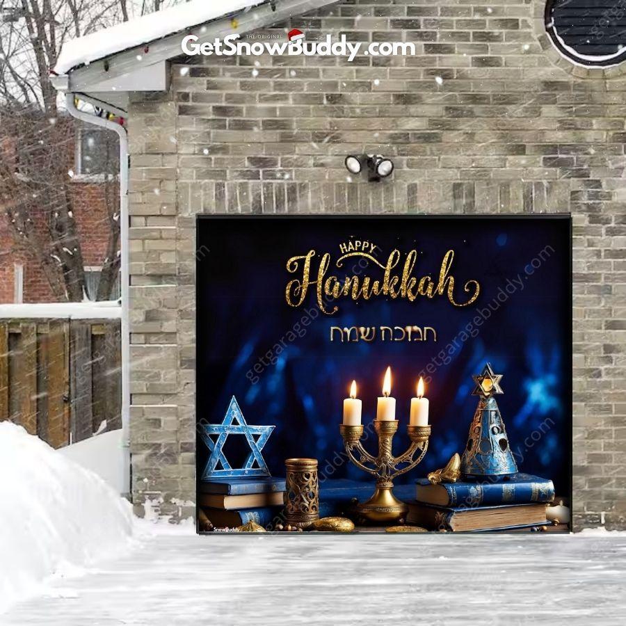 Happy Hanukkah | GarageBuddy Garage Door Cover