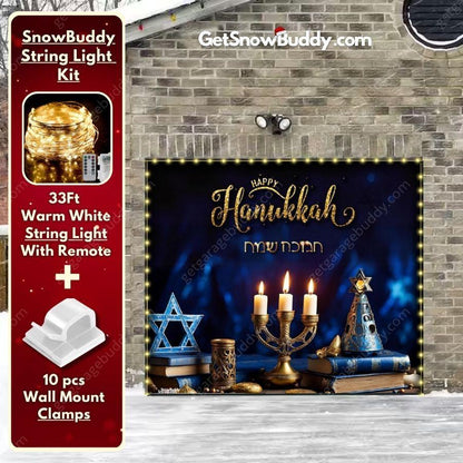 Happy Hanukkah | GarageBuddy Garage Door Cover