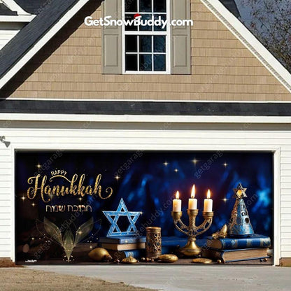 Happy Hanukkah | GarageBuddy Garage Door Cover