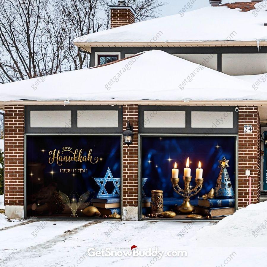 Happy Hanukkah | GarageBuddy Garage Door Cover