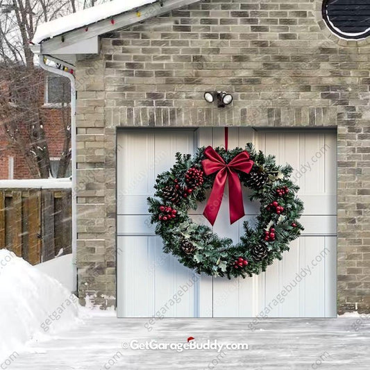 Christmas Wreath | Christmas Garage Door Cover