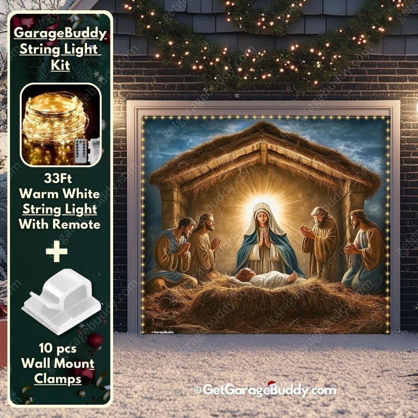 Nativity Scene | Christmas Garage Door Cover