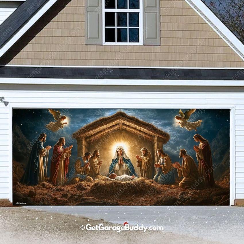 Nativity Scene | Christmas Garage Door Cover