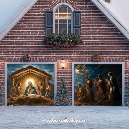 Nativity Scene | Christmas Garage Door Cover