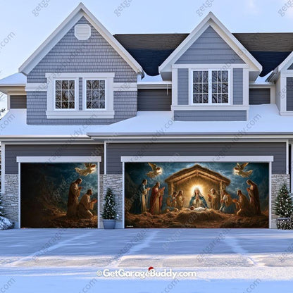 Nativity Scene | Christmas Garage Door Cover