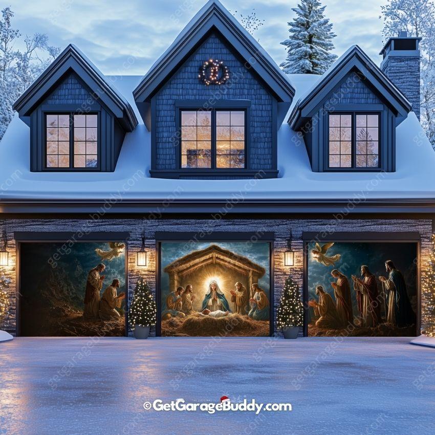 Nativity Scene | Christmas Garage Door Cover