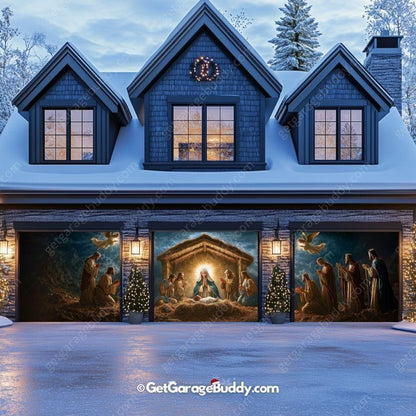 Nativity Scene | Christmas Garage Door Cover