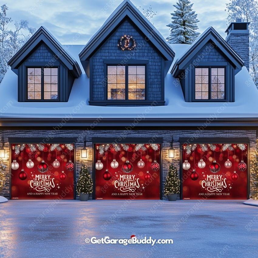 Christmas Ornaments & HNY | Christmas Garage Door Cover